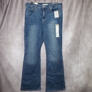 Levi's Signature Gold Women's Totally Shaping High Rise Flare Jeans Size 14/32
